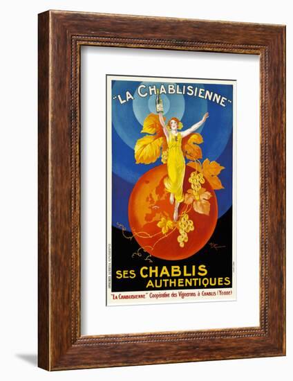 La Chablisienne Ses Chablis Authentiques, 1926-Henry Le Monnier-Framed Art Print