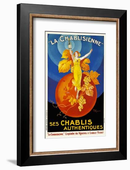 La Chablisienne Ses Chablis Authentiques, 1926-Henry Le Monnier-Framed Art Print