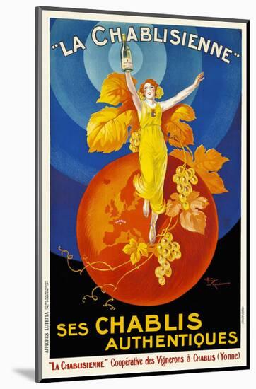 La Chablisienne Ses Chablis Authentiques, 1926-Henry Le Monnier-Mounted Art Print