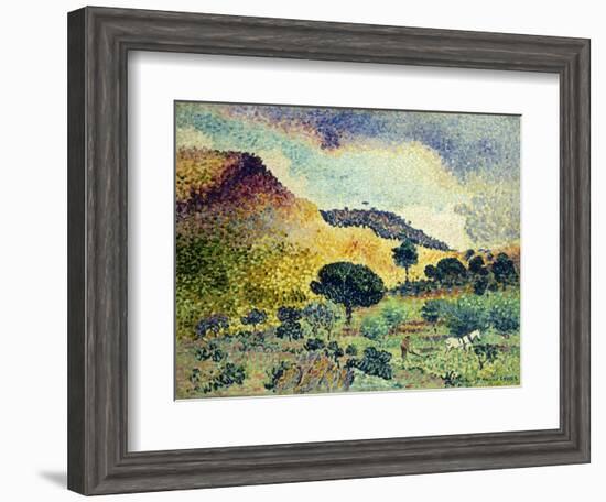 La Chaine des Maures. Entstanden Juni 1906 - April 1907-Henri Edmond Cross-Framed Giclee Print