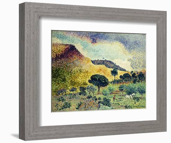 La Chaine des Maures. Entstanden Juni 1906 - April 1907-Henri Edmond Cross-Framed Giclee Print