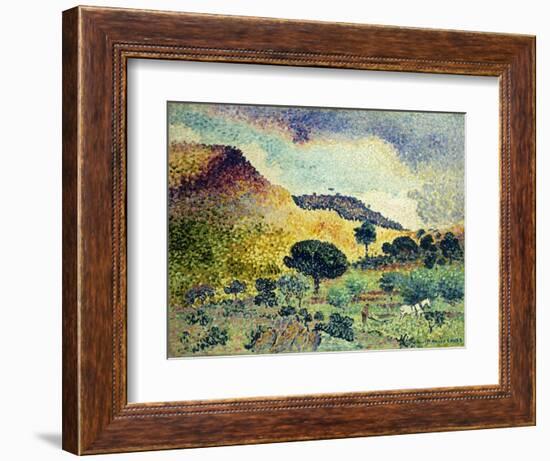 La Chaine des Maures. Entstanden Juni 1906 - April 1907-Henri Edmond Cross-Framed Giclee Print