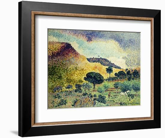 La Chaine des Maures. Entstanden Juni 1906 - April 1907-Henri Edmond Cross-Framed Giclee Print