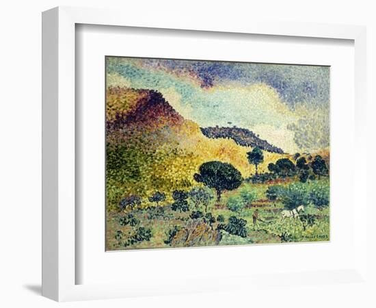 La Chaine des Maures. Entstanden Juni 1906 - April 1907-Henri Edmond Cross-Framed Giclee Print