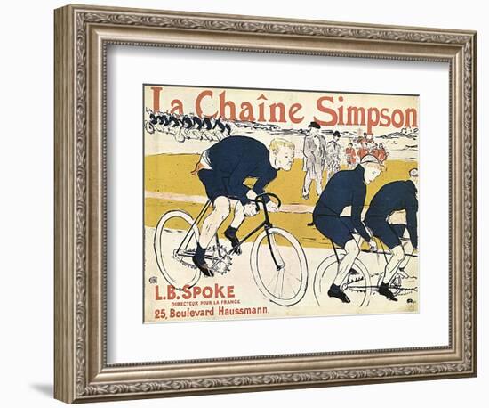 La Chaîne Simson, (Advertising Poste), 1896-Henri de Toulouse-Lautrec-Framed Giclee Print