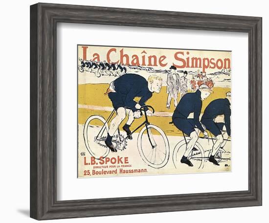 La Chaîne Simson, (Advertising Poste), 1896-Henri de Toulouse-Lautrec-Framed Giclee Print