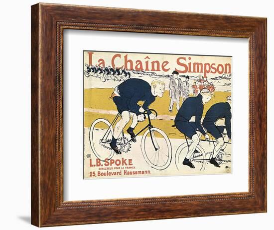 La Chaîne Simson, (Advertising Poste), 1896-Henri de Toulouse-Lautrec-Framed Giclee Print