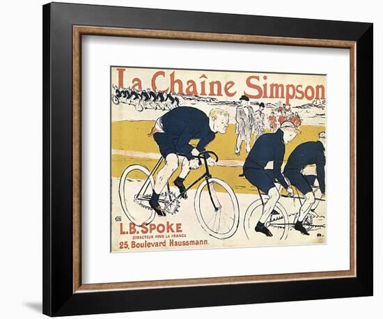 La Chaîne Simson, (Advertising Poste), 1896-Henri de Toulouse-Lautrec-Framed Giclee Print