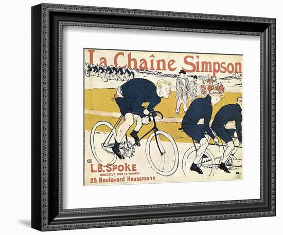 La Chaîne Simson, (Advertising Poste), 1896-Henri de Toulouse-Lautrec-Framed Giclee Print