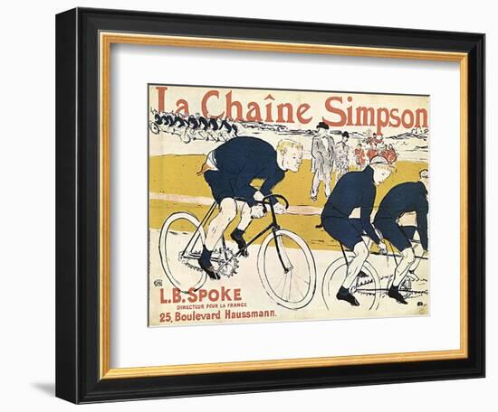 La Chaîne Simson, (Advertising Poste), 1896-Henri de Toulouse-Lautrec-Framed Giclee Print