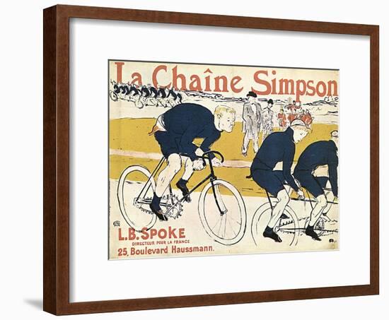 La Chaîne Simson, (Advertising Poste), 1896-Henri de Toulouse-Lautrec-Framed Giclee Print