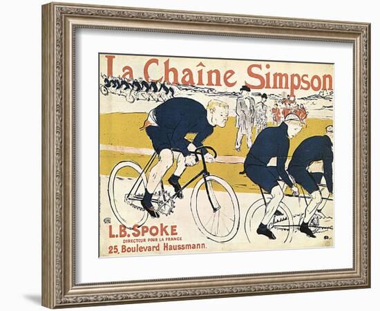 La Chaîne Simson, (Advertising Poste), 1896-Henri de Toulouse-Lautrec-Framed Giclee Print