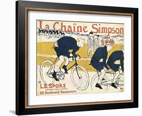 La Chaîne Simson, (Advertising Poste), 1896-Henri de Toulouse-Lautrec-Framed Giclee Print