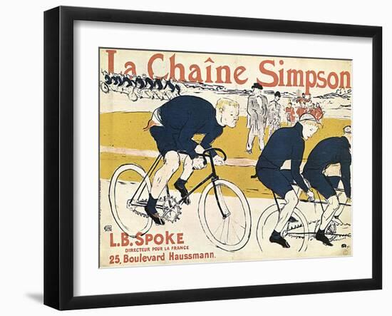 La Chaîne Simson, (Advertising Poste), 1896-Henri de Toulouse-Lautrec-Framed Giclee Print