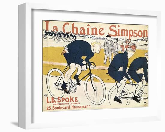 La Chaîne Simson, (Advertising Poste), 1896-Henri de Toulouse-Lautrec-Framed Giclee Print