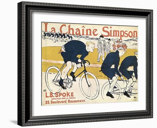 La Chaîne Simson, (Advertising Poste), 1896-Henri de Toulouse-Lautrec-Framed Giclee Print