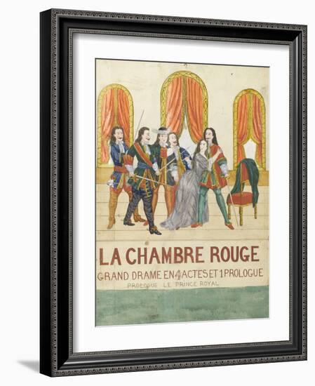 La chambre rouge, grand drame en 4 actes et 1 prologue, prologue le price royal-null-Framed Giclee Print