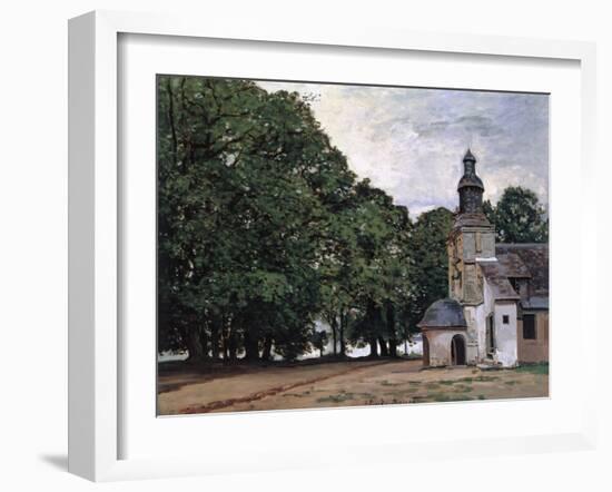 La Chapelle De Notre-Dame De Grace, Honfleur-Claude Monet-Framed Giclee Print