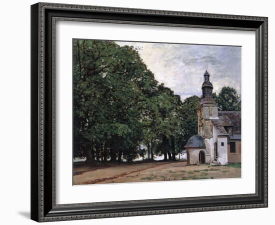 La Chapelle De Notre-Dame De Grace, Honfleur-Claude Monet-Framed Giclee Print