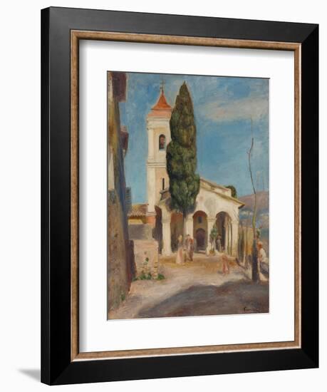 La Chapelle Notre-Dame de Protection au Haut-de-Cagnes, 1905-Pierre Auguste Renoir-Framed Giclee Print