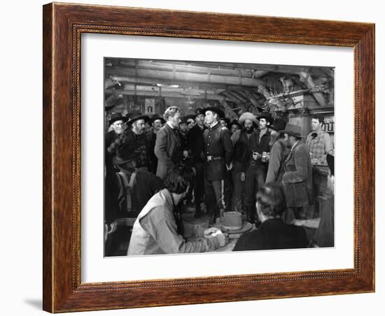 La Charge Fantastique THEY DIED WITH THEIR BOOTS ON by Raoul Walsh with Arthur Kennedy and Errol fl-null-Framed Photo