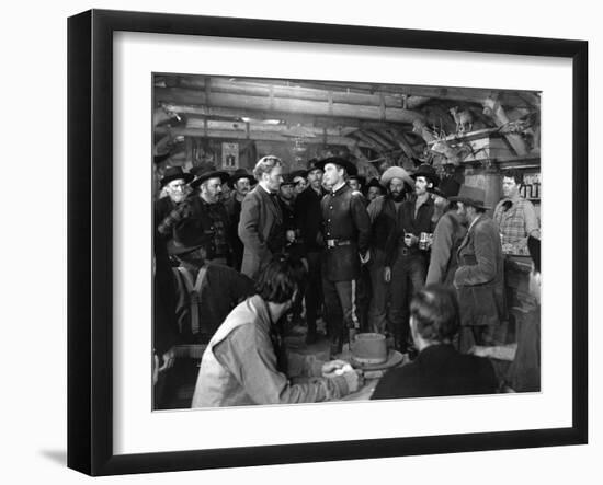 La Charge Fantastique THEY DIED WITH THEIR BOOTS ON by Raoul Walsh with Arthur Kennedy and Errol fl-null-Framed Photo