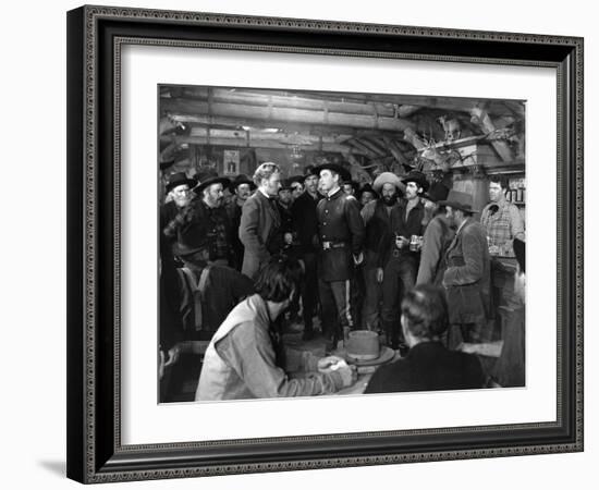 La Charge Fantastique THEY DIED WITH THEIR BOOTS ON by Raoul Walsh with Arthur Kennedy and Errol fl-null-Framed Photo