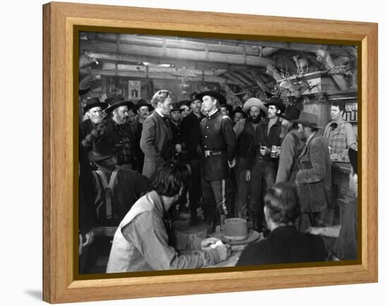 La Charge Fantastique THEY DIED WITH THEIR BOOTS ON by Raoul Walsh with Arthur Kennedy and Errol fl-null-Framed Stretched Canvas