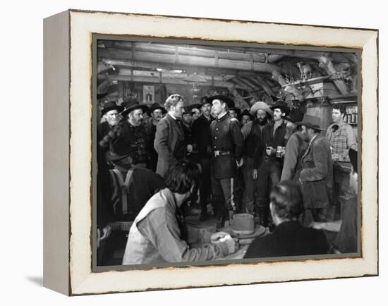 La Charge Fantastique THEY DIED WITH THEIR BOOTS ON by Raoul Walsh with Arthur Kennedy and Errol fl-null-Framed Stretched Canvas