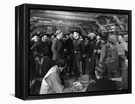 La Charge Fantastique THEY DIED WITH THEIR BOOTS ON by Raoul Walsh with Arthur Kennedy and Errol fl-null-Framed Stretched Canvas