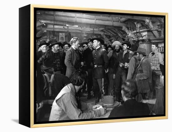 La Charge Fantastique THEY DIED WITH THEIR BOOTS ON by Raoul Walsh with Arthur Kennedy and Errol fl-null-Framed Stretched Canvas