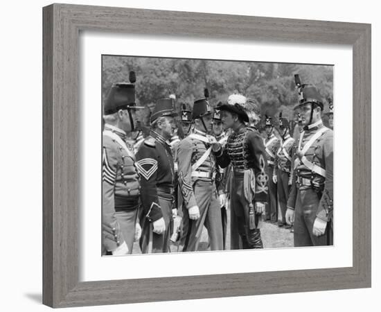 La Charge Fantastique THEY DIED WITH THEIR BOOTS ON by Raoul Walsh with Joe Sawyer, Arthur Kennedy -null-Framed Photo