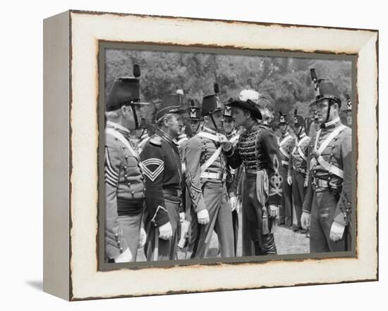 La Charge Fantastique THEY DIED WITH THEIR BOOTS ON by Raoul Walsh with Joe Sawyer, Arthur Kennedy -null-Framed Stretched Canvas