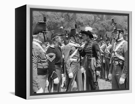 La Charge Fantastique THEY DIED WITH THEIR BOOTS ON by Raoul Walsh with Joe Sawyer, Arthur Kennedy -null-Framed Stretched Canvas