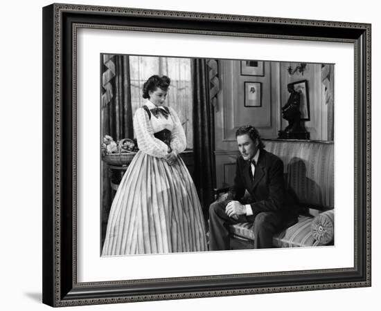 La Charge Fantastique THEY DIED WITH THEIR BOOTS ON by Raoul Walsh with Olivia by Havilland and Err-null-Framed Photo