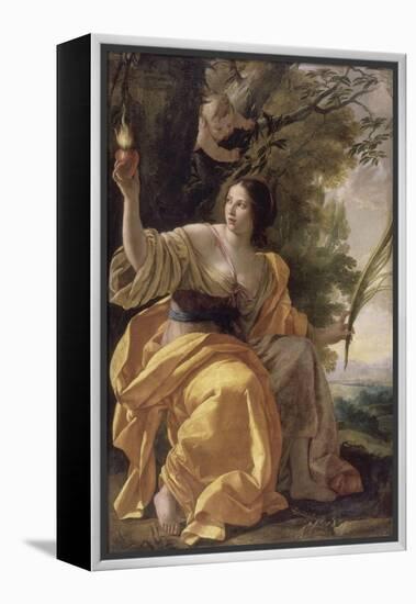 La Charité (autrefois : la Foi)-Simon Vouet-Framed Premier Image Canvas