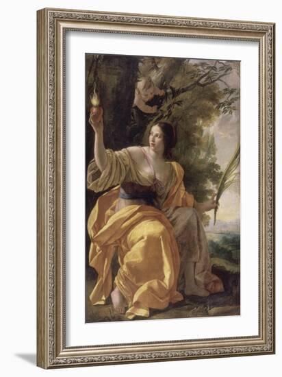 La Charité (autrefois : la Foi)-Simon Vouet-Framed Giclee Print