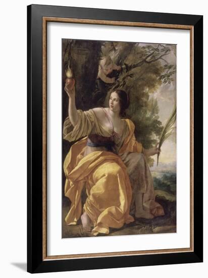 La Charité (autrefois : la Foi)-Simon Vouet-Framed Giclee Print