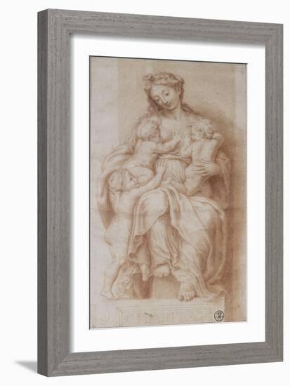 La Charité-Raffaello Sanzio-Framed Giclee Print