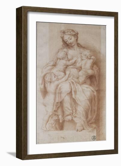 La Charité-Raffaello Sanzio-Framed Giclee Print