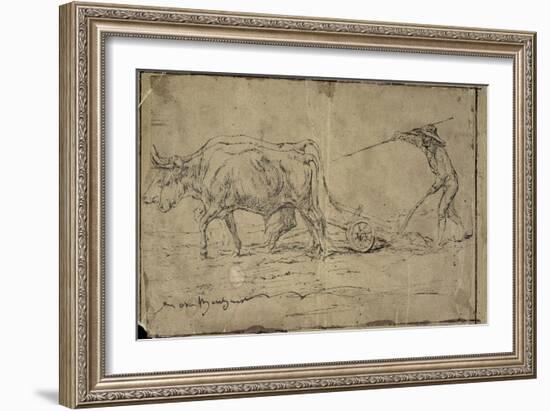 La charrue-Rosa Bonheur-Framed Giclee Print