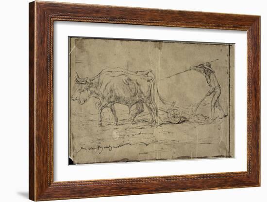 La charrue-Rosa Bonheur-Framed Giclee Print