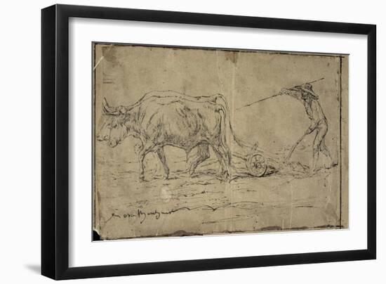 La charrue-Rosa Bonheur-Framed Giclee Print