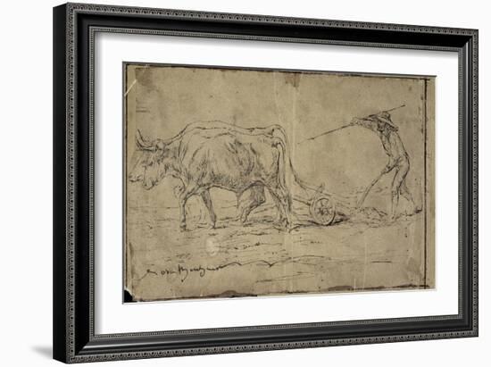 La charrue-Rosa Bonheur-Framed Giclee Print