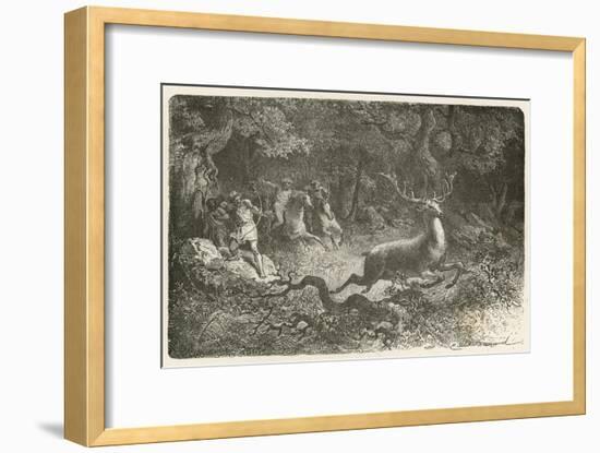La Chasse a L'Epoque Du Bronze-Emile Antoine Bayard-Framed Giclee Print