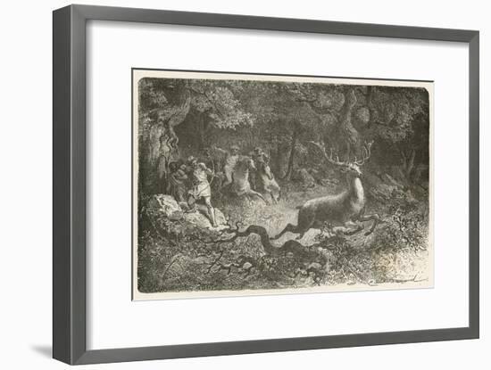 La Chasse a L'Epoque Du Bronze-Emile Antoine Bayard-Framed Giclee Print