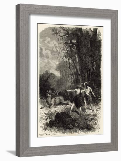 La Chasse a L'Epoque Du Renne-Emile Antoine Bayard-Framed Giclee Print