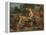 La Chasse Au Lion - the Lion Hunt, by Delacroix, Eugene (1798-1863). Oil on Canvas, 1855. Dimension-Ferdinand Victor Eugene Delacroix-Framed Premier Image Canvas