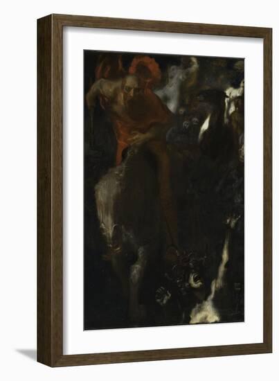 la chasse sauvage-Franz von Stuck-Framed Giclee Print