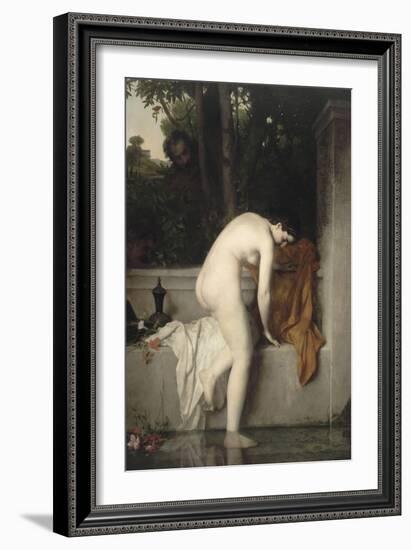 La chaste Suzanne , dit aussi Suzanne au bain-Jean Jacques Henner-Framed Giclee Print